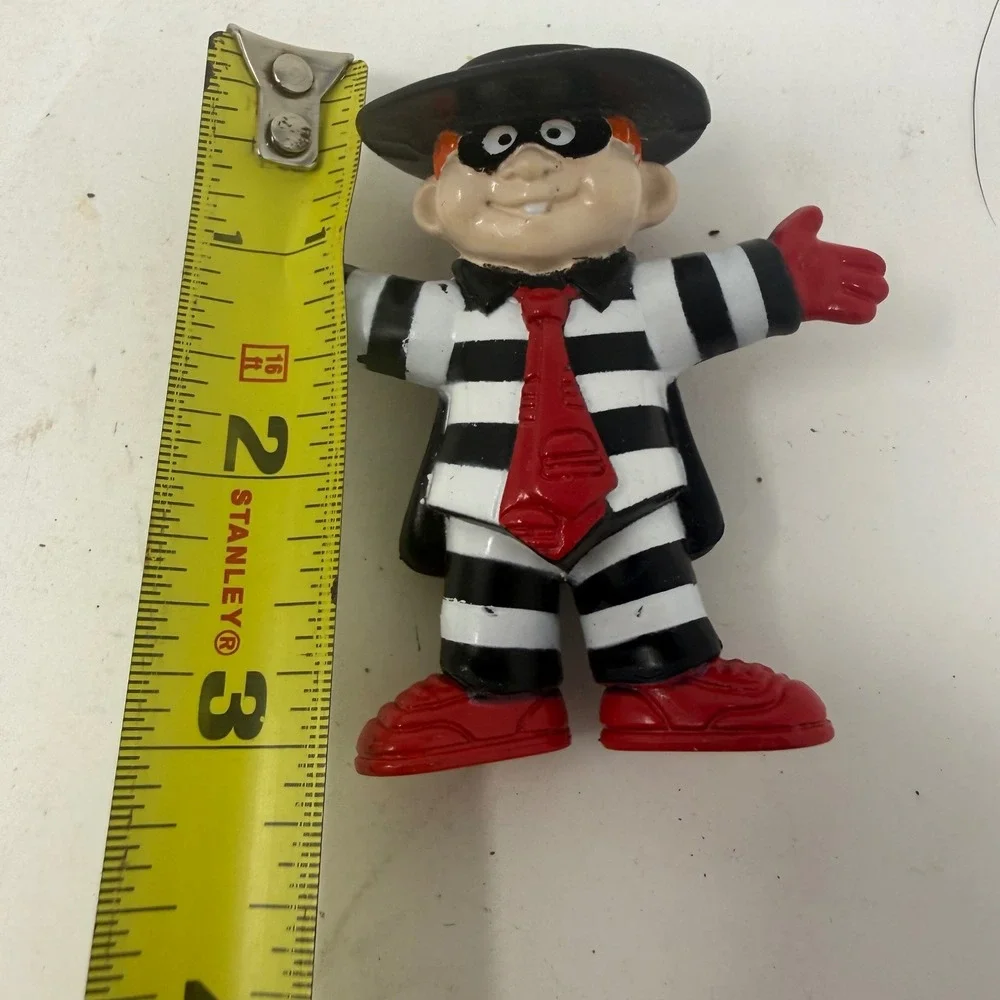Vintage 1995 McDonalds Hamburglar Action Figure with Removable Cape Toy 6494